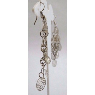 CHAIN OF SYMMETRY - Big Earrings Drop Long Dangling Hook Novelty Fashion Classy